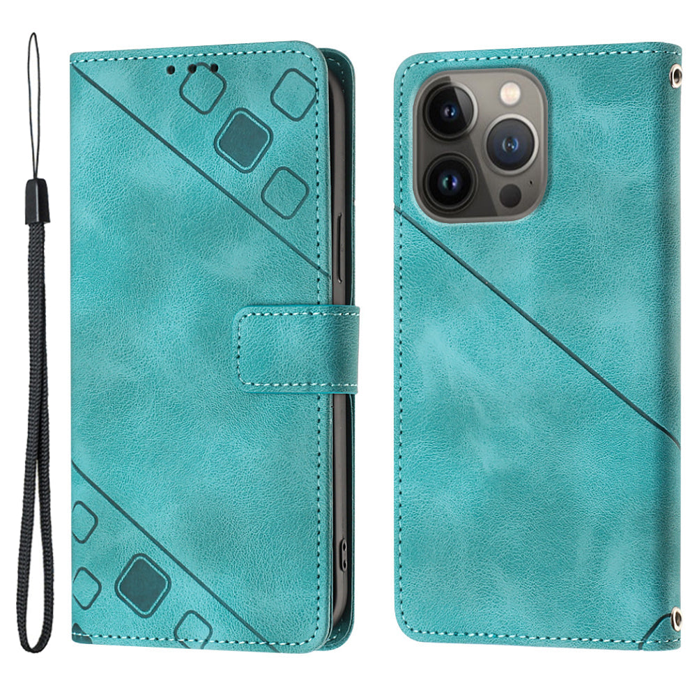 PT005 YB Imprinting Series-6 Leather Shell for iPhone 13 Pro 6.1 inch Anti-fall Skin Touch Stand Wallet Case PT005 YB Imprinting Series-6 Leather Shell for iPhone 13 Pro 6.1 inch Anti-fall Skin Touch Stand Wallet Case